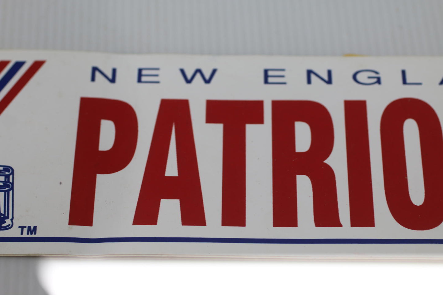 Vintage New England Patriots 12” NFL WinCraft Bumper Sticker