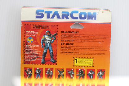 1986 Starcom Sgt Red Baker Star Wing MOC Coleco Magna Lock on card sealed new
