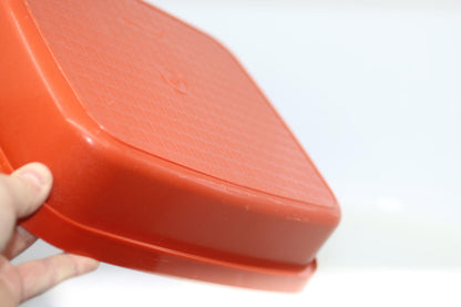Vintage Tupperware 1518-2 1519-3 Paprika Marinade Container Diamond Point Base