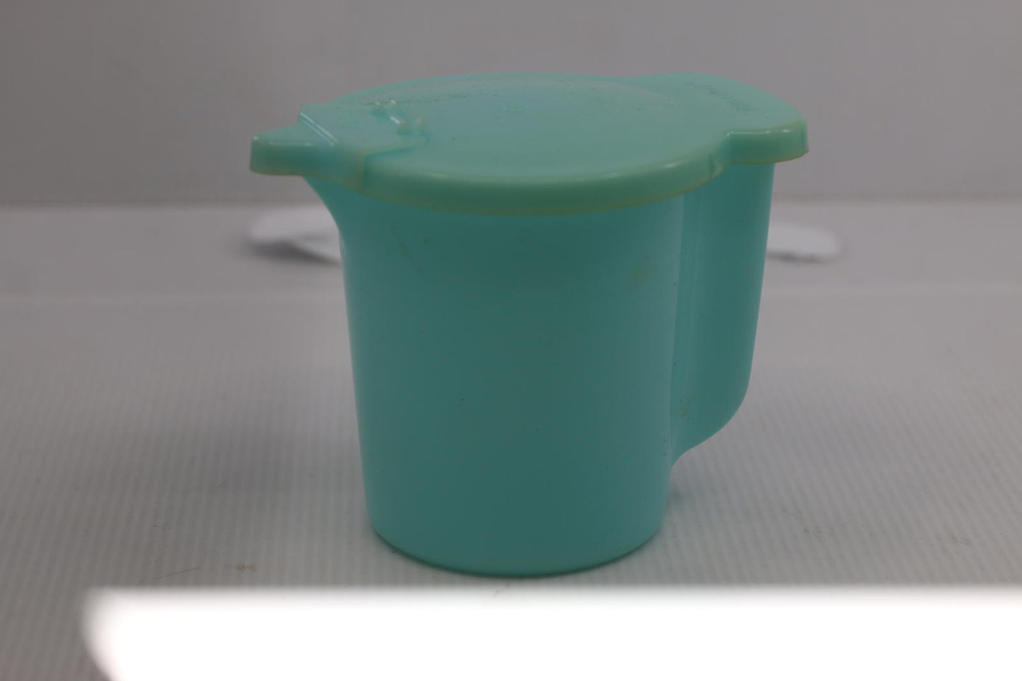 Vintage Pale Blue Tupperware Creamer / Milk Pitcher w/ Flip Lid 131-3, 625-5