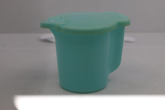 Vintage Pale Blue Tupperware Creamer / Milk Pitcher w/ Flip Lid 131-3, 625-5