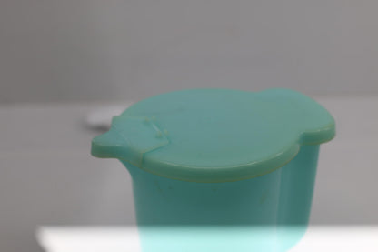 Vintage Pale Blue Tupperware Creamer / Milk Pitcher w/ Flip Lid 131-3, 625-5