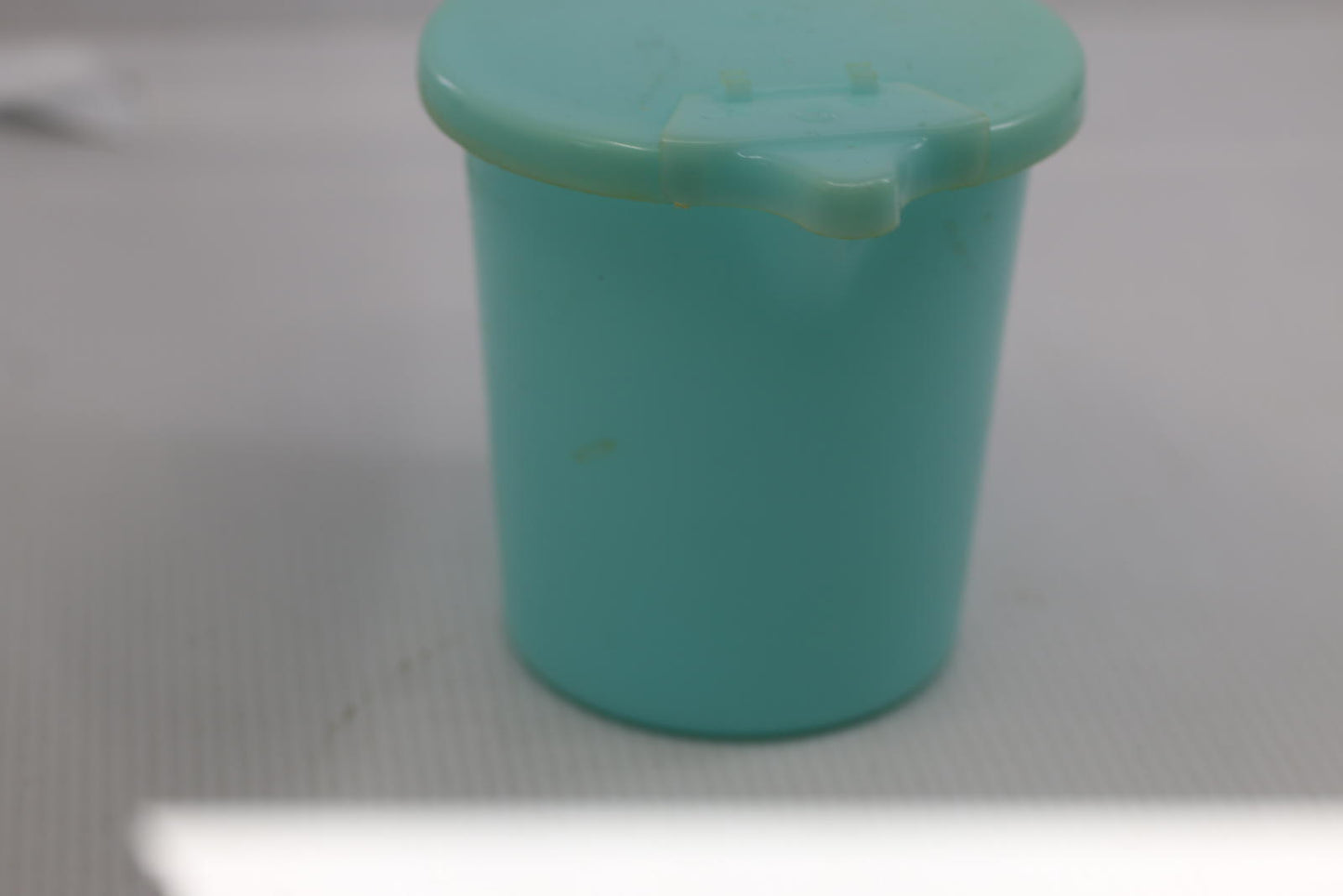Vintage Pale Blue Tupperware Creamer / Milk Pitcher w/ Flip Lid 131-3, 625-5