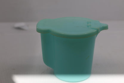 Vintage Pale Blue Tupperware Creamer / Milk Pitcher w/ Flip Lid 131-3, 625-5