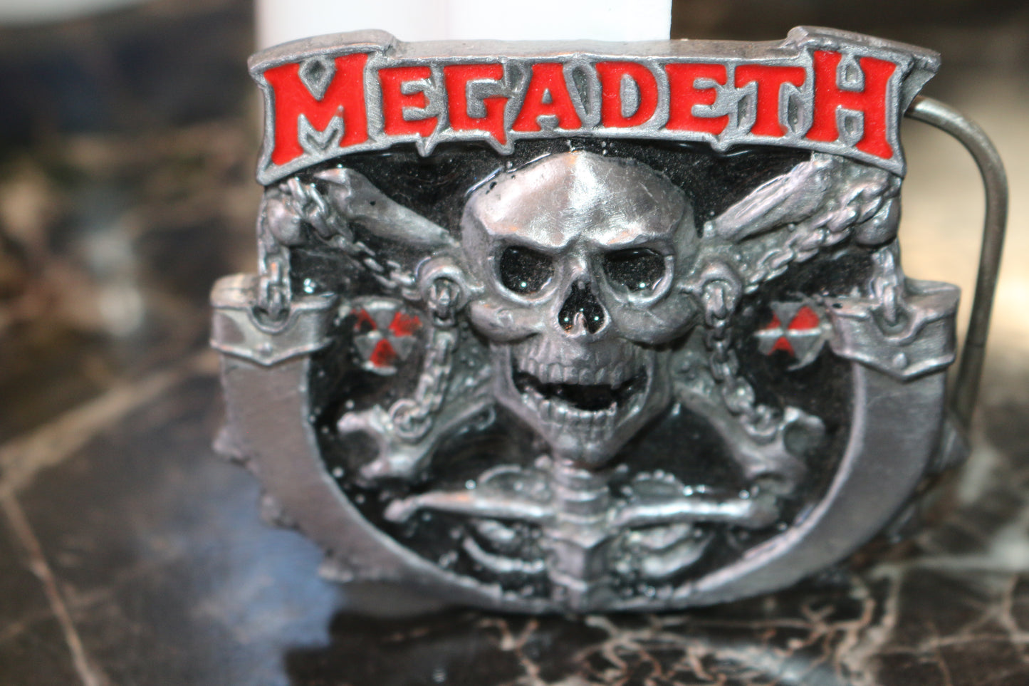 Megadeth belt buckle 1993 4034 Vintage very rare