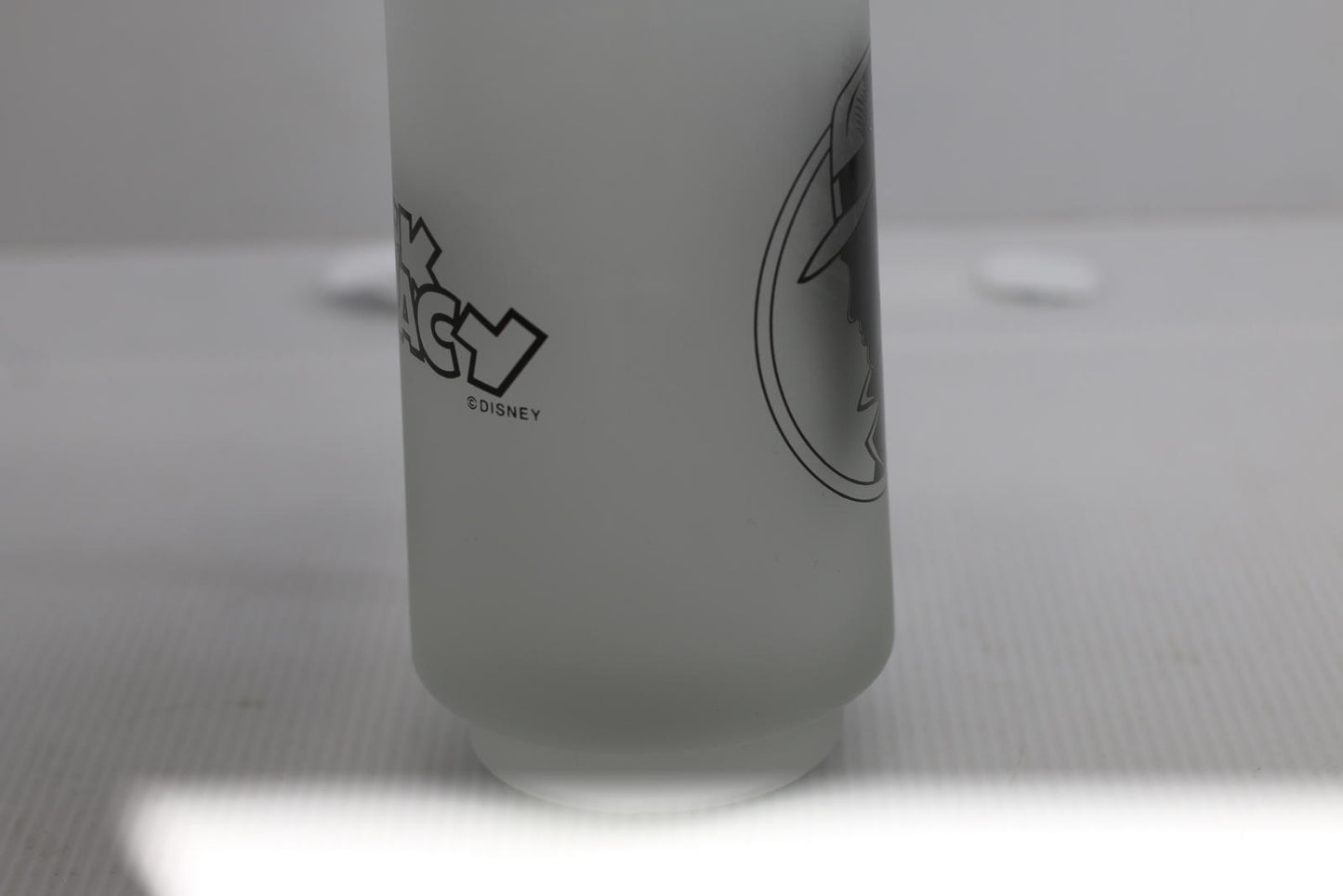 Vintage Detective Mug Frosted Glass Dick Tracy Walt Disney Frosted Glass CUP