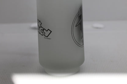 Vintage Detective Mug Frosted Glass Dick Tracy Walt Disney Frosted Glass CUP
