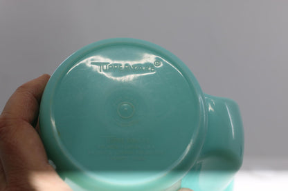 Tupperware Aqua Blue Creamer Milk Pitcher Flip Lid 131-2, 625-5 Large variant