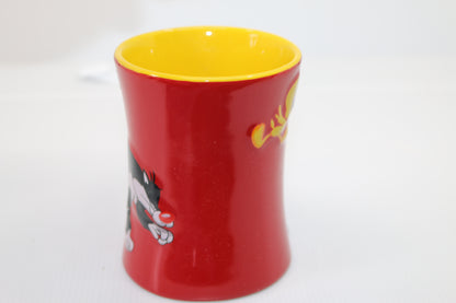 Large 16 oz Warner Bros SYLVESTER TWEETY 3D Large Coffee Cup Mug Red Yellow