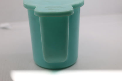 Tupperware Aqua Blue Creamer Milk Pitcher Flip Lid 131-2, 625-5 Large variant
