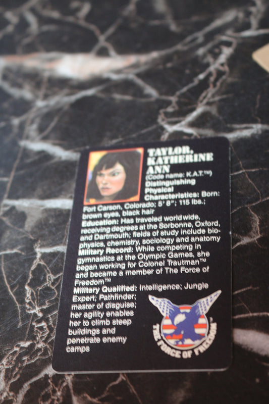 Rambo coleco tailor Katherine ann card only