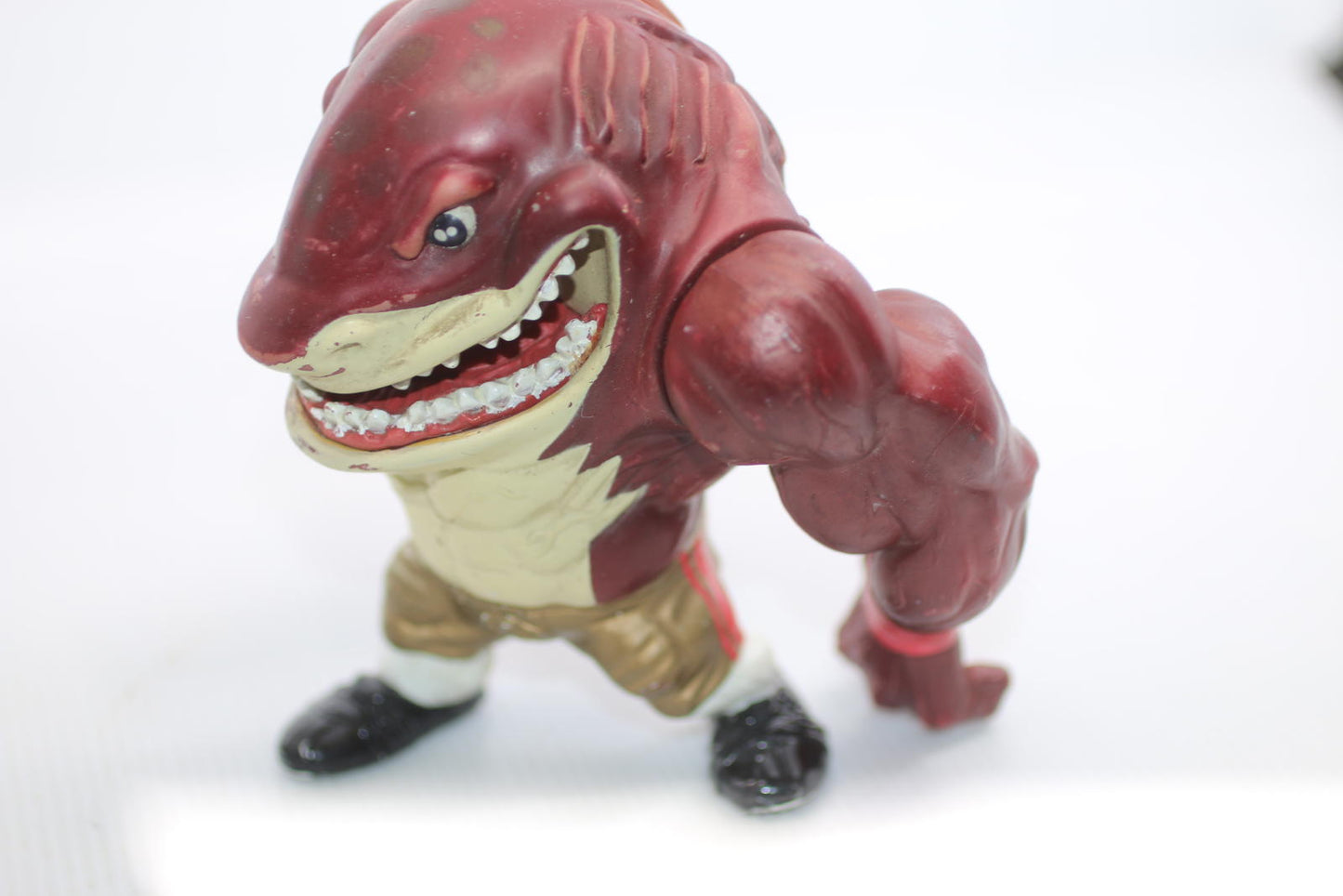 Mattel STREET SHARKS 1994 Vintage action figure Big Slammu Gold Pants read