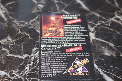 Coleco Rambo Force Of Freedom s.a.v.a.g.e. Strike h.Q Accessorie file card only