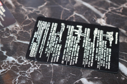 Coleco Rambo Force Of Freedom s.a.v.a.g.e. Strike h.Q Accessorie file card only