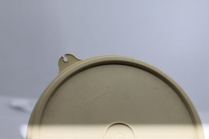 Vintage Tupperware 264-21 Canister w/ Lid 227-42 Made USA Beige Retro