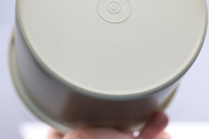 Vintage Tupperware 264-21 Canister w/ Lid 227-42 Made USA Beige Retro