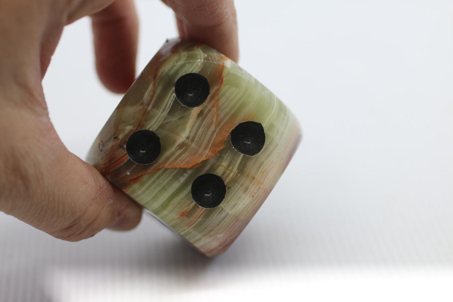 Onyx Marble Dice Office Decor Paperweight Souvenir 2.25" x 2.25" Hand Carved