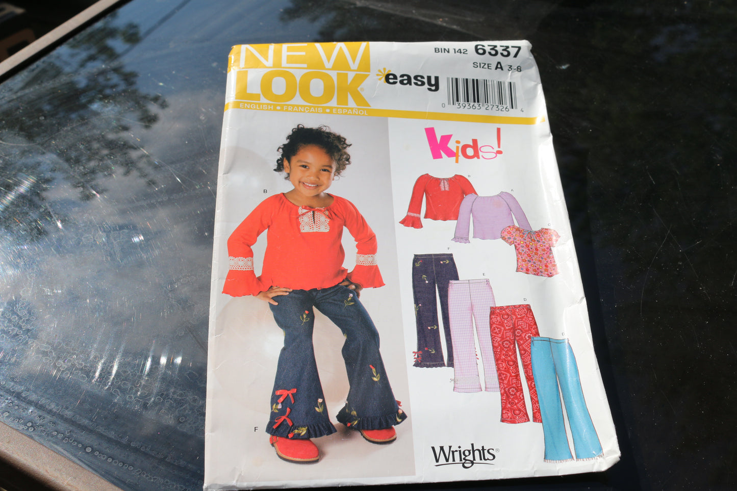 New Look 6337 Girls Sewing Pattern Childrens Shirts Pants Sizes 3-4-5-6-7-8