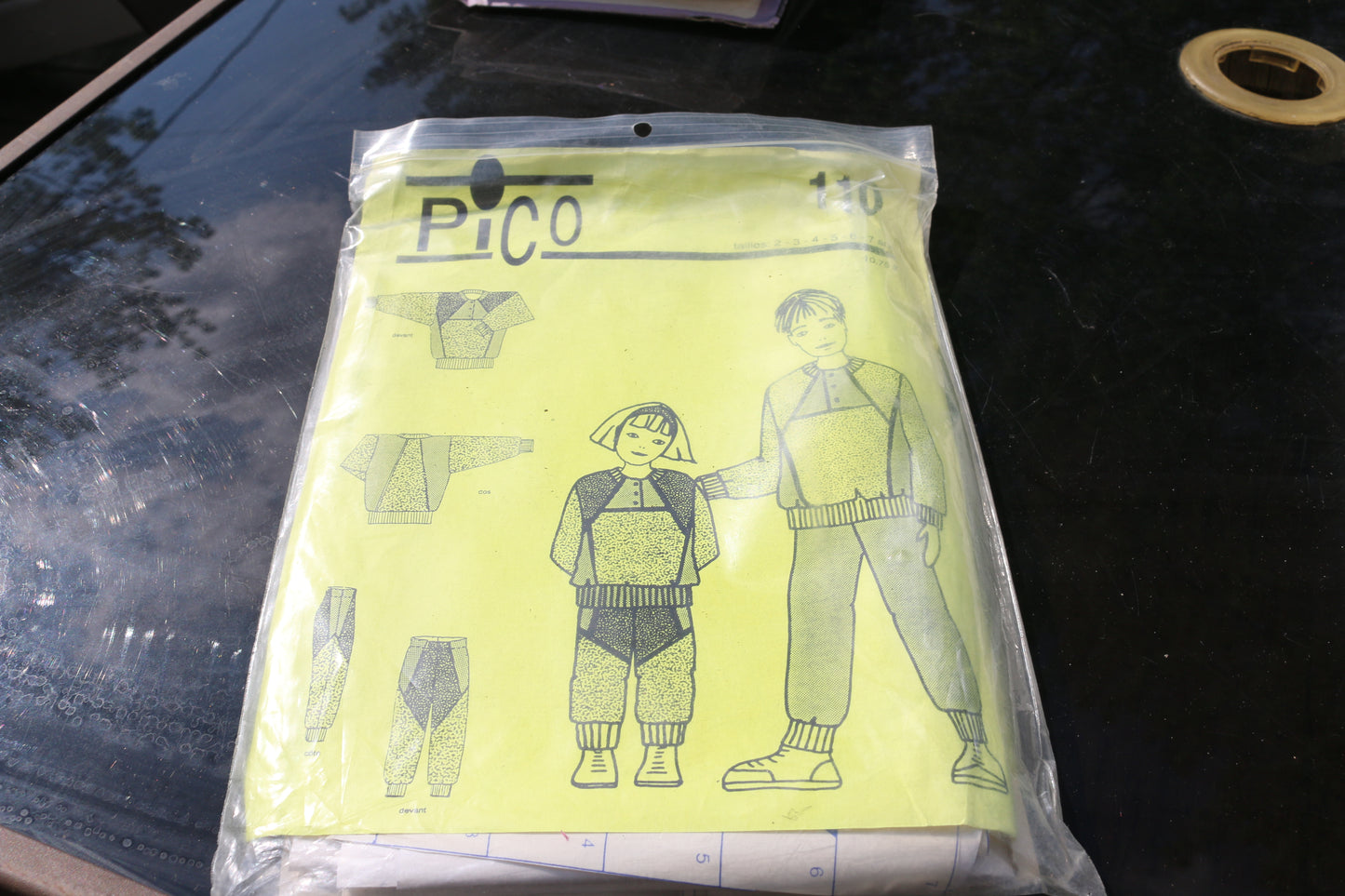 Pico Girls Sewing Pattern Childrens Shirts Pants Sizes 2-3-4-5-6-7 1994