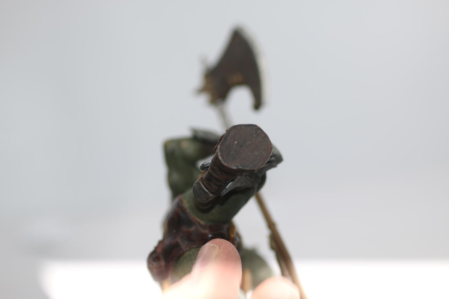 Papo Rhino Mutant Knight Warrior Action Figure Sword and Battle Axe 2007 Loose