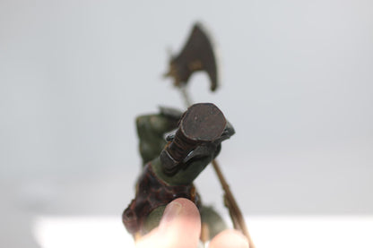 Papo Rhino Mutant Knight Warrior Action Figure Sword and Battle Axe 2007 Loose