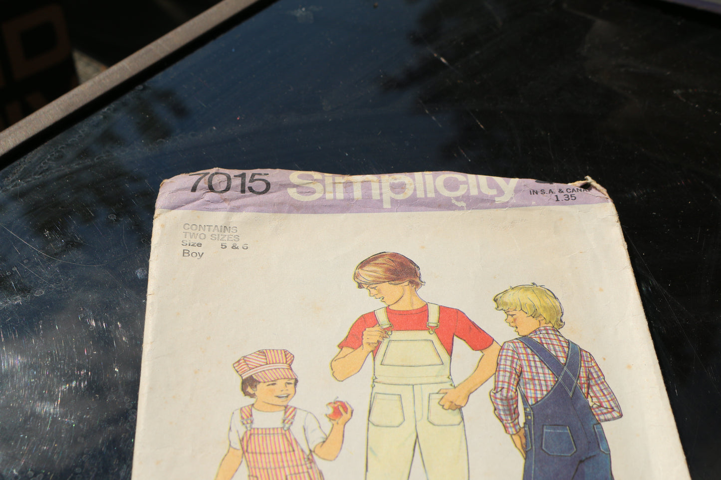 Simplicity 7015 Kids Child Toddlers 1970s Vtg Sewing Pattern Size 3 4or5 6