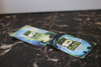 2009 Bandai Ben 10 Alien X 3 3/4” Action Figure Black Force RARE With Two Cards