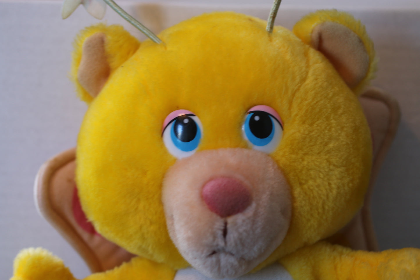 Vintage 1984 Hasbro Softies Wuzzles Yellow Butter Bear Wings Plush Stuffed