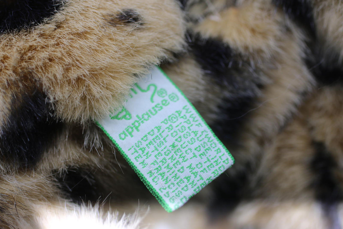 Vintage 1989 Applause WWF Wildlife Cheetah Large Cat Plush Stuffed Animal RARE