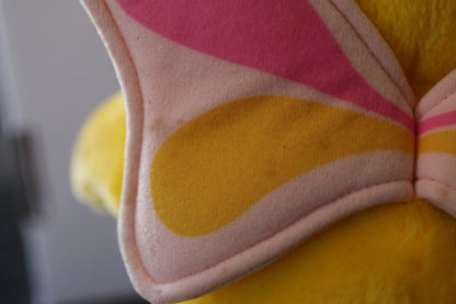 Vintage 1984 Hasbro Softies Wuzzles Yellow Butter Bear Wings Plush Stuffed