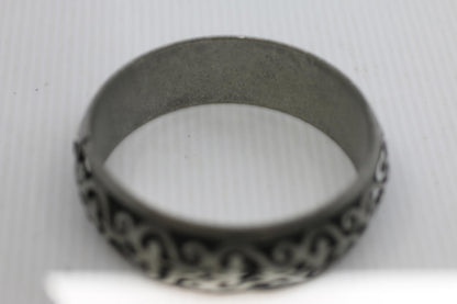 Vintage Silver Tone Filigree Cuff Bracelet & Dangle Earrings