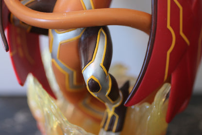 Bakugan Dragonoid 9" Action Figure Statue Fire Base Red 2009 Spin Master RARE