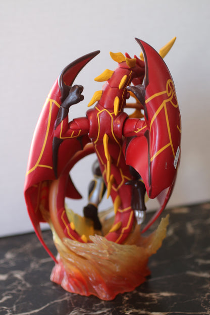 Bakugan Dragonoid 9" Action Figure Statue Fire Base Red 2009 Spin Master RARE