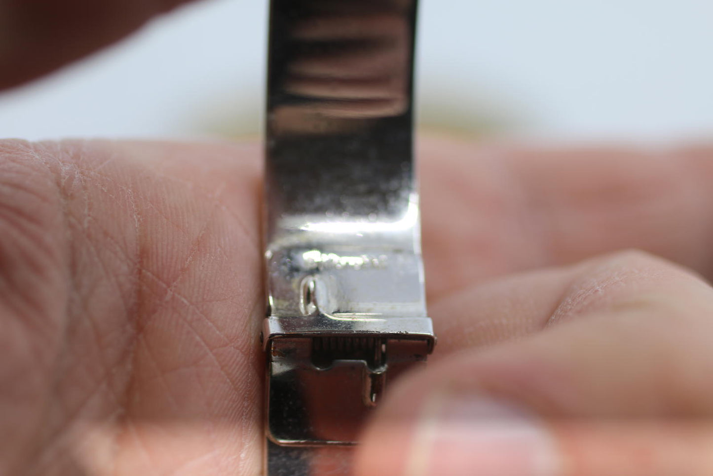 Set of 3 Vintage Silver Engraved Multi Band Hinged Bangle