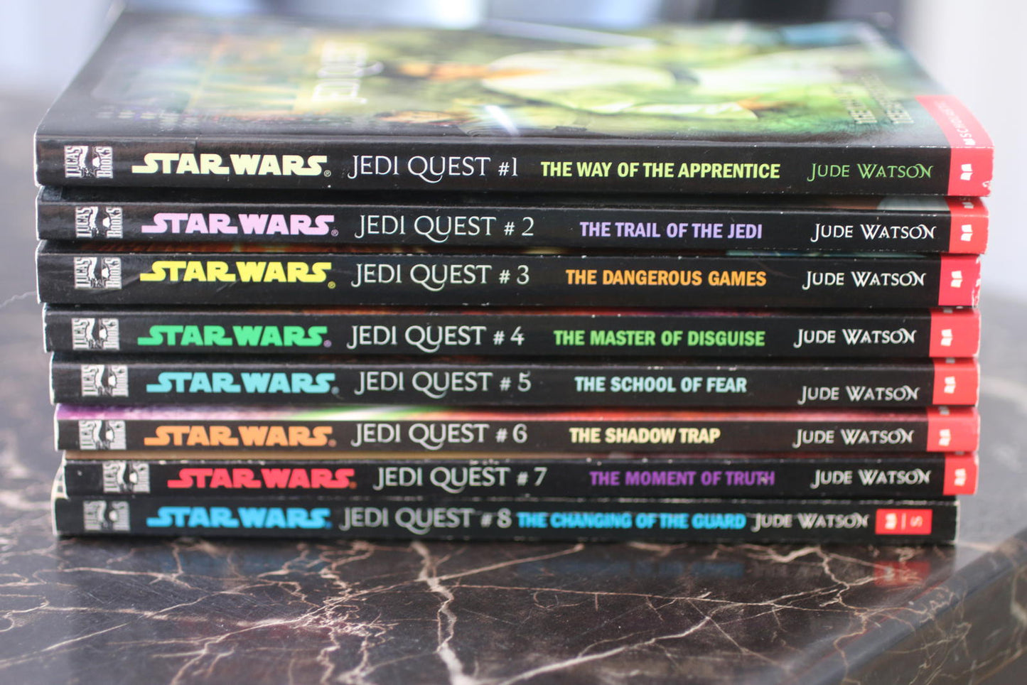 Star Wars Jedi Quest Book Set by Jude Watson - Series set 1 to 8 Books lot VTG
