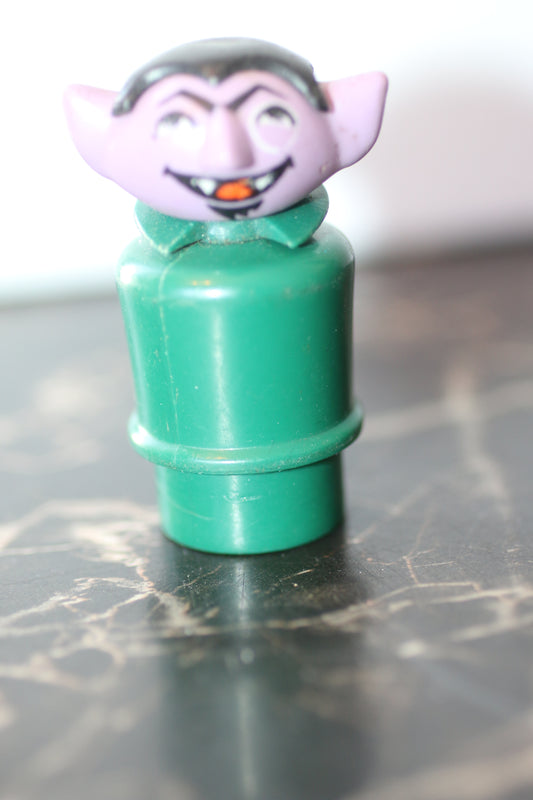 Vintage 1973 Fisher Price 937 938 Sesame Street Muppets Little People The Count