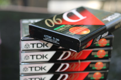 NEW Lot of 8 TDK D90 High Output Blank Audio Cassette Tapes IECI TYPE I SEALED