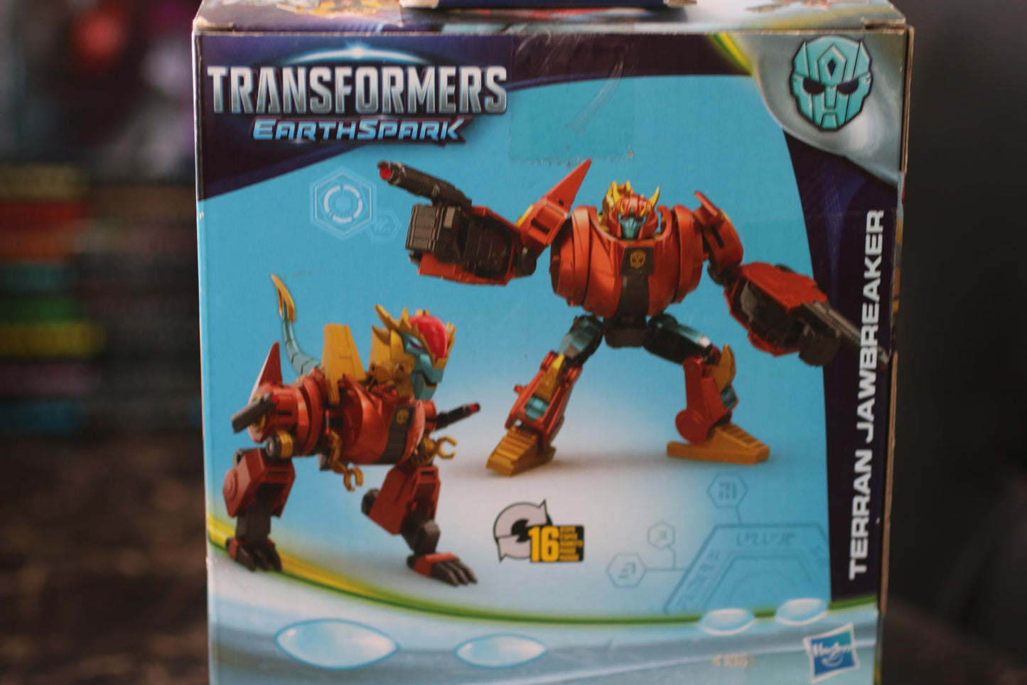 Transformers EarthSpark 2in1 Terran Jawbreaker Action Figure Robot Dinosaur toy