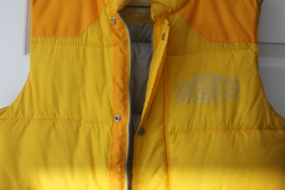 No Excess Yellow Puffer Vest Union Garment Vintage 90s Mens