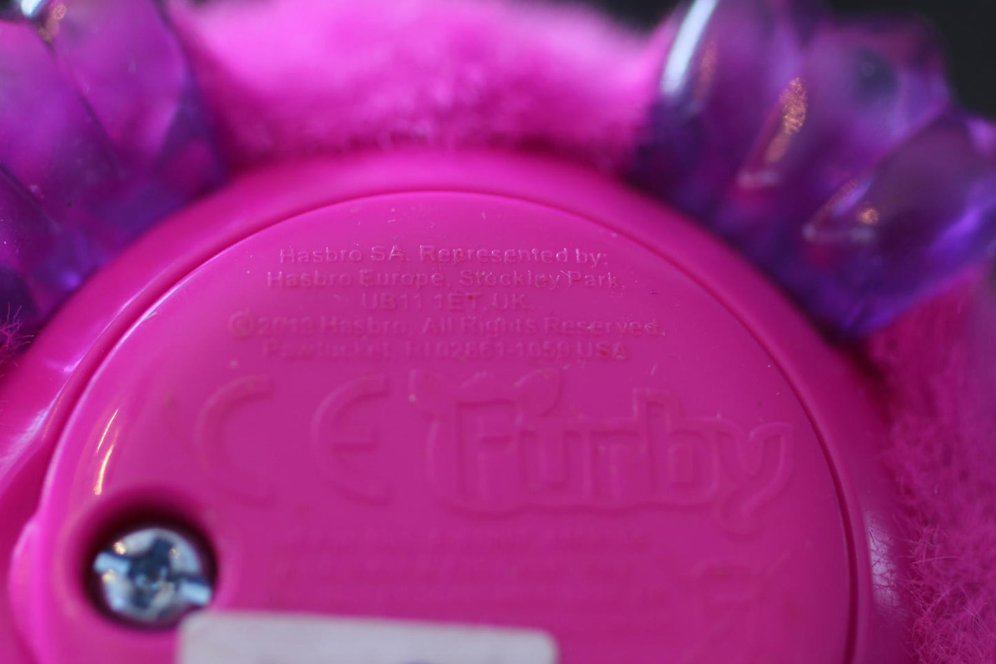 Pink/Purple Talking Ferby Ferbling Mini Crystal 2013 Rare TOY PLUSH FIGURE