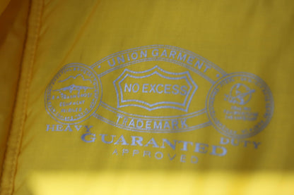 No Excess Yellow Puffer Vest Union Garment Vintage 90s Mens