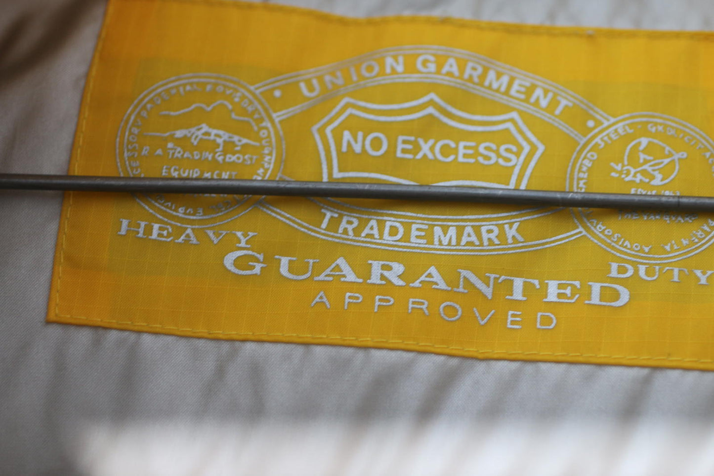 No Excess Yellow Puffer Vest Union Garment Vintage 90s Mens