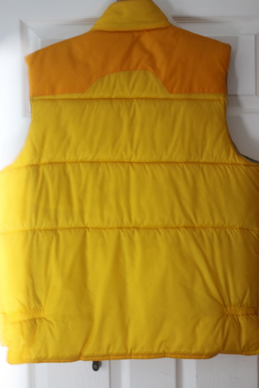 No Excess Yellow Puffer Vest Union Garment Vintage 90s Mens