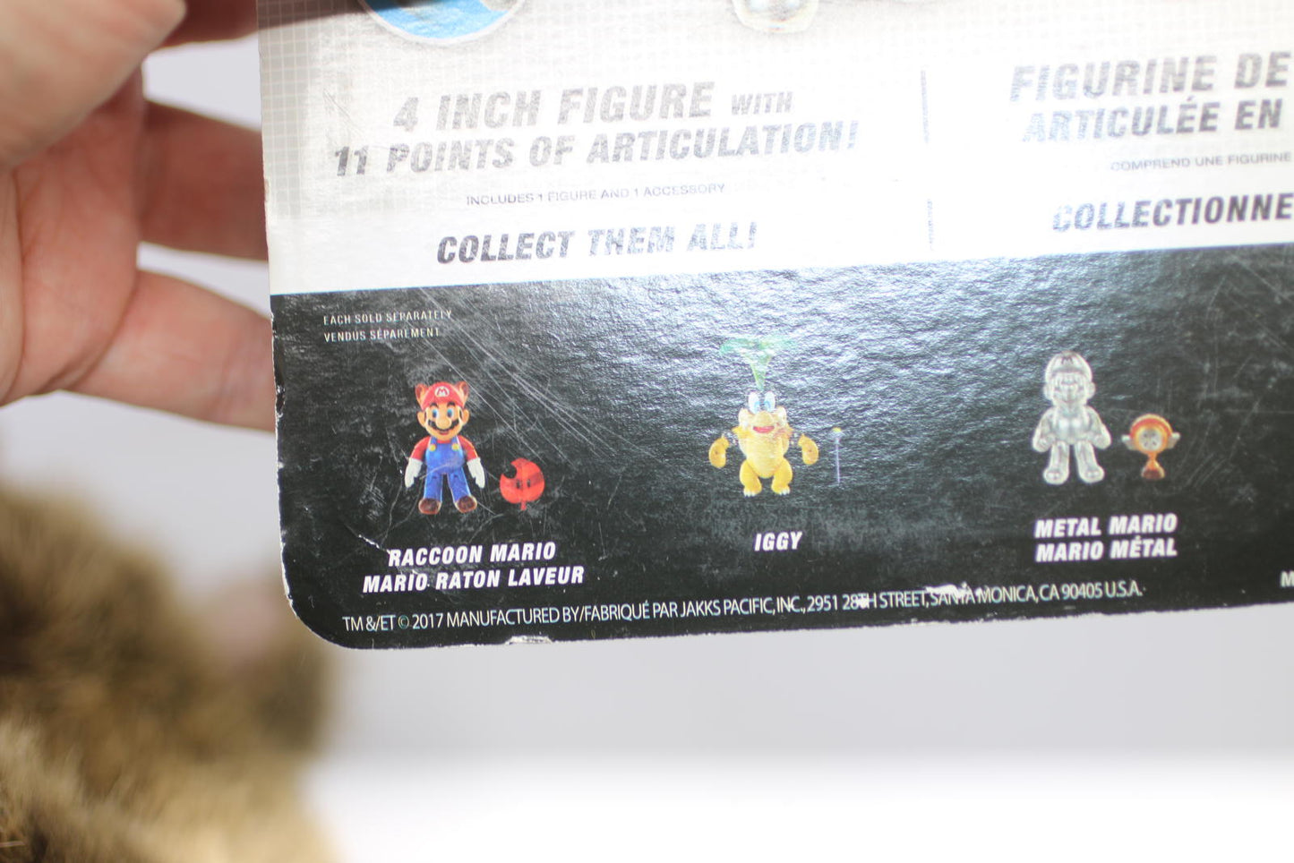 Super Mario Bros. Metal Mario with Trophy Jakks Nintendo 4" Action Figure RARE