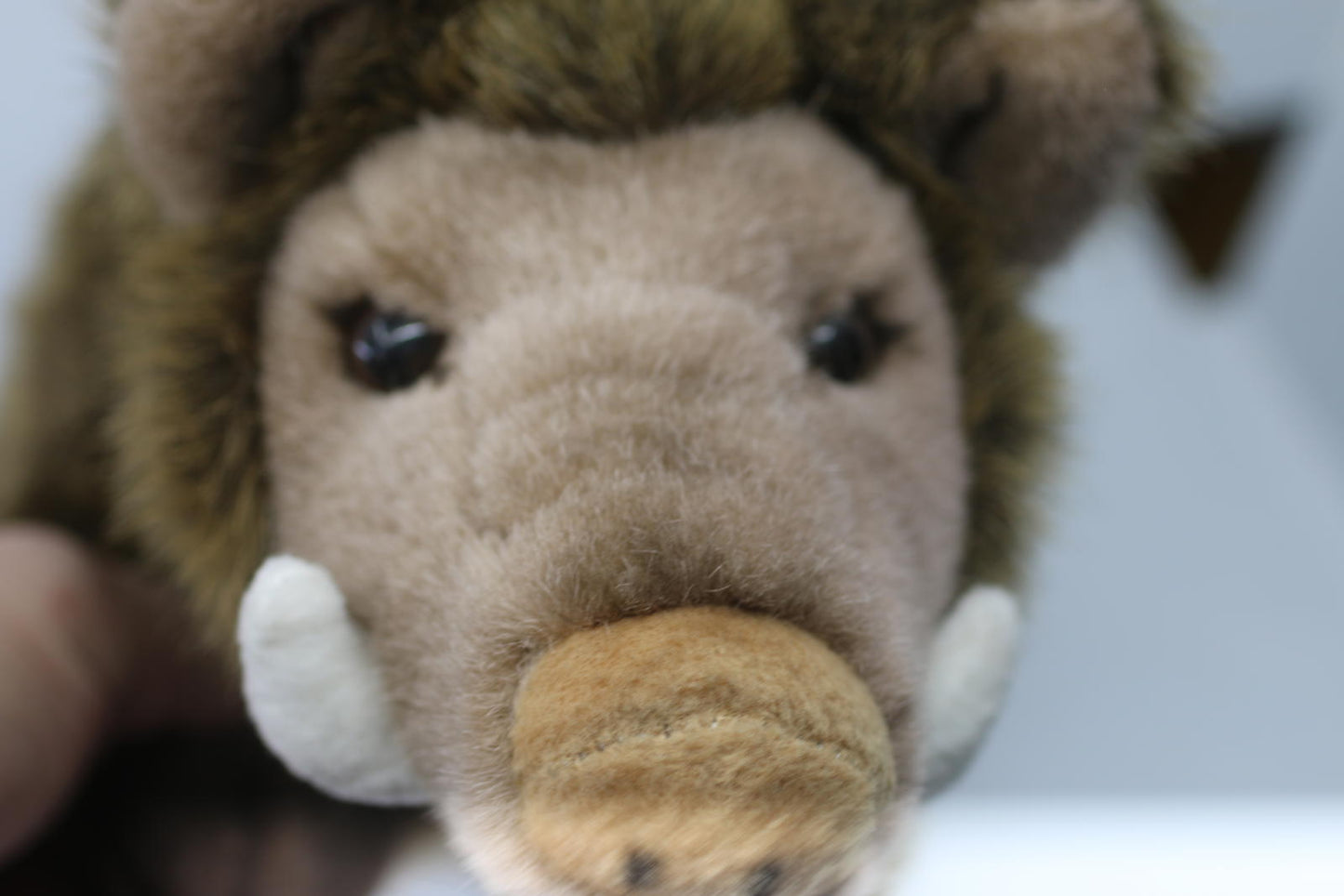 Brown Plush Warthog Stuffed Animal Toy