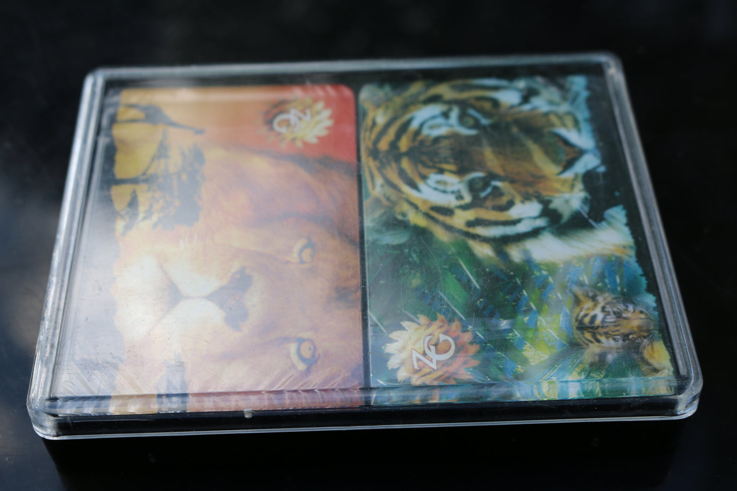 Asian Tiger & African Lion King of Jungle Double deck sealed Playing Cards