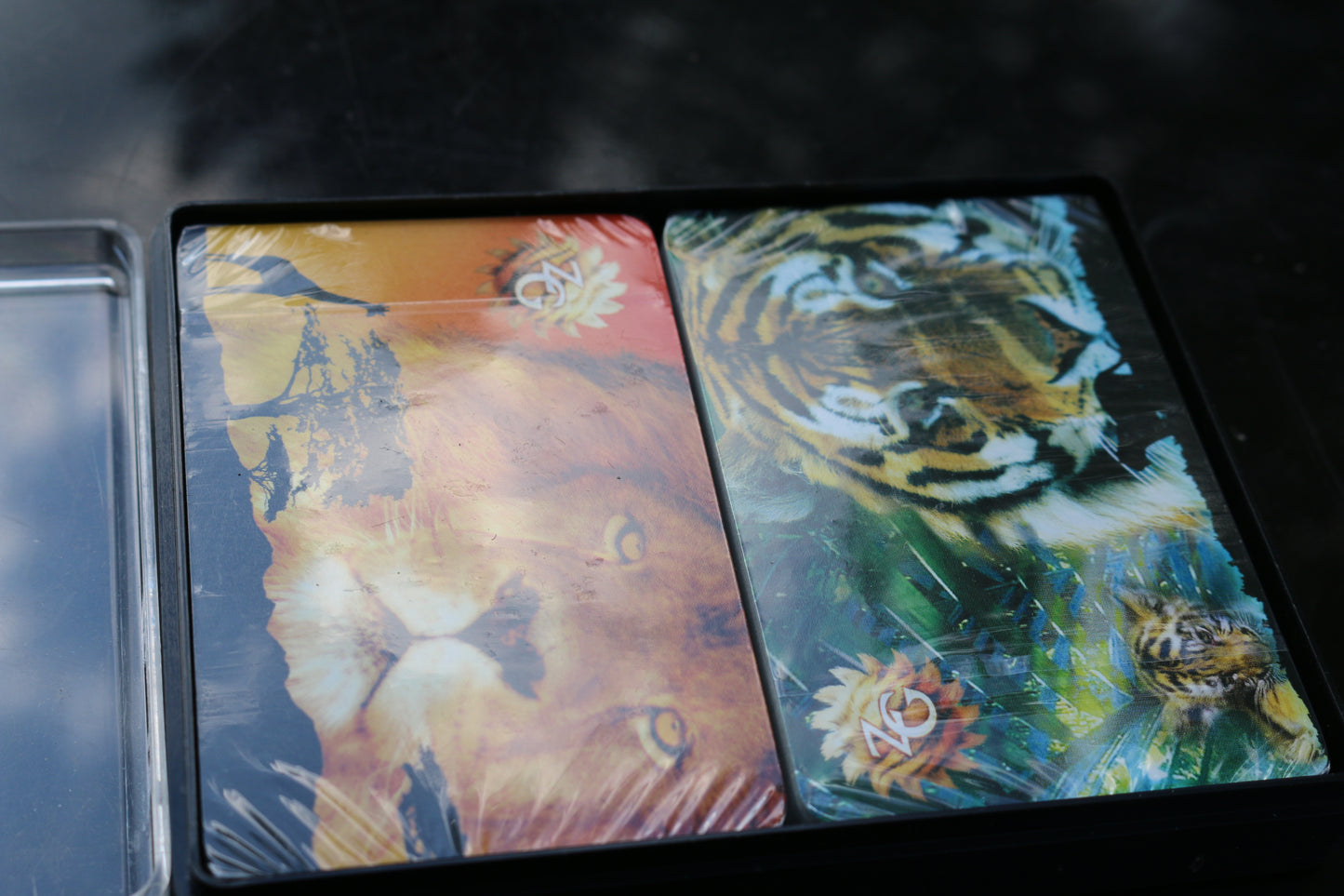 Asian Tiger & African Lion King of Jungle Double deck sealed Playing Cards