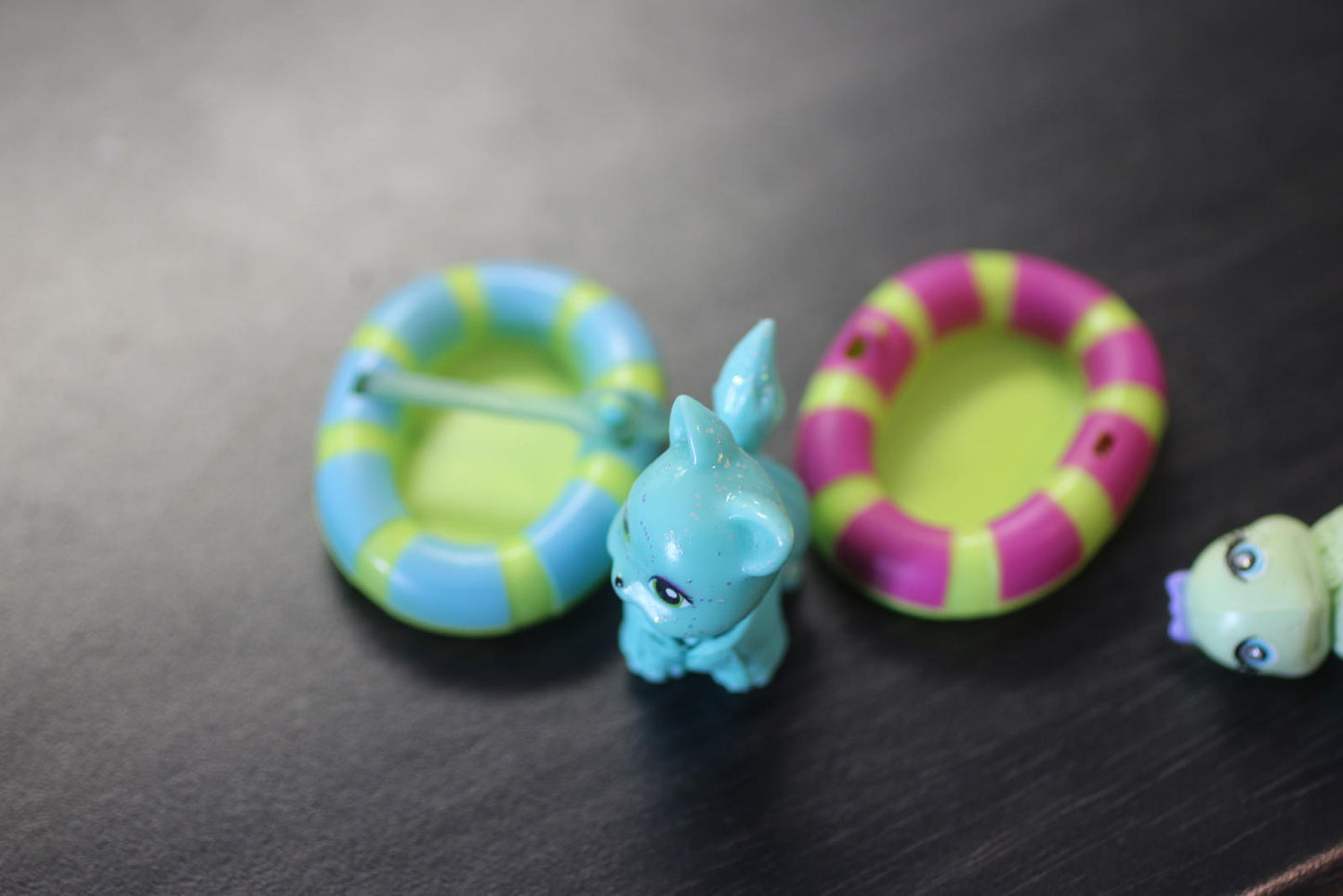 RARE POLLY POCKET SPARKLIN PETS GLITTER CAT POLLY POCKET PET TURTLE BOAT PARTS