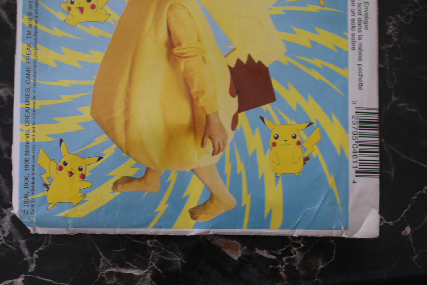 McCall's Pokemon Pikachu Costume Pattern P461 uncut