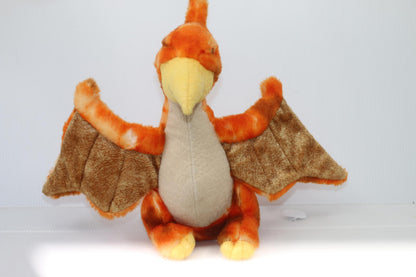 Aurora 9" Orange Flying Dinosaur 2016 Plush Pterodactyl Stuffed Animal Gift Toy